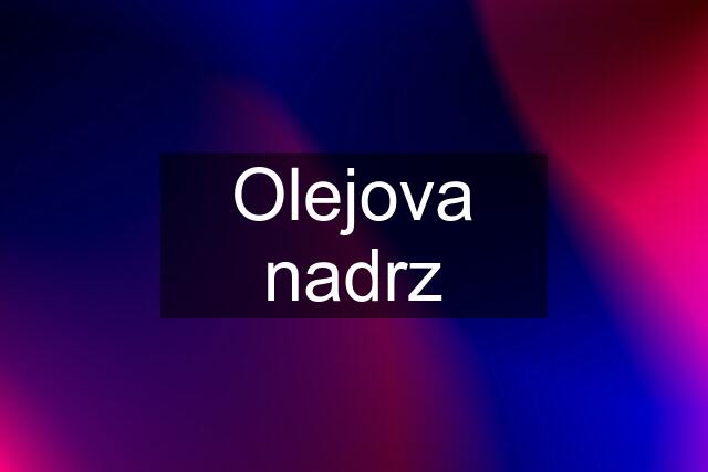 Olejova nadrz