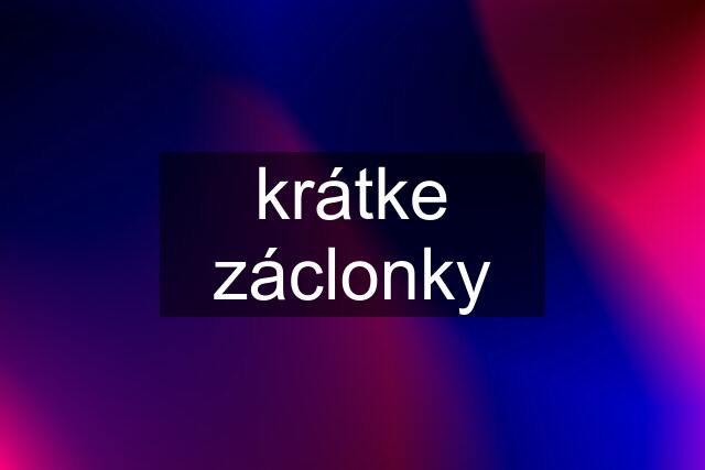 krátke záclonky