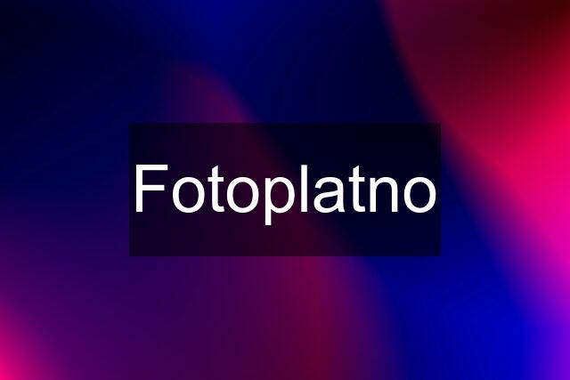 Fotoplatno