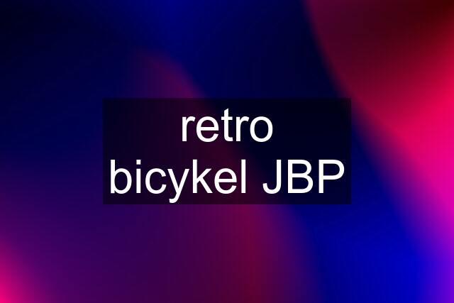 retro bicykel JBP