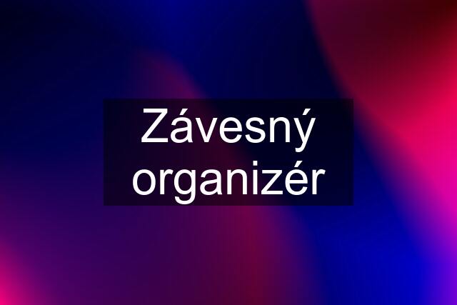 Závesný organizér