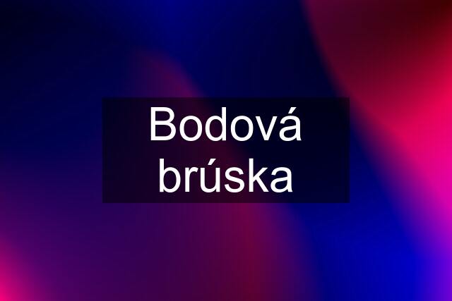 Bodová brúska