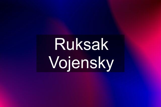 Ruksak Vojensky