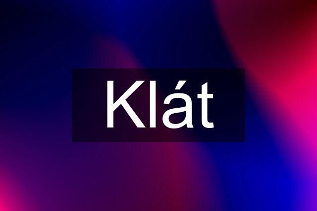 Klát