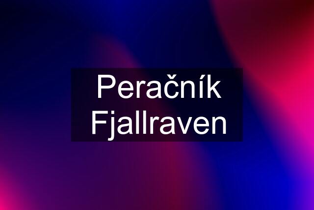 Peračník Fjallraven