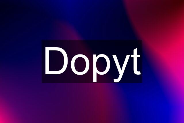 Dopyt