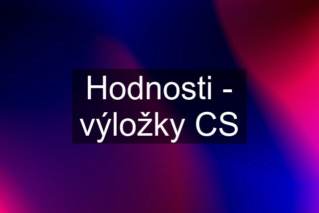 Hodnosti - výložky CS