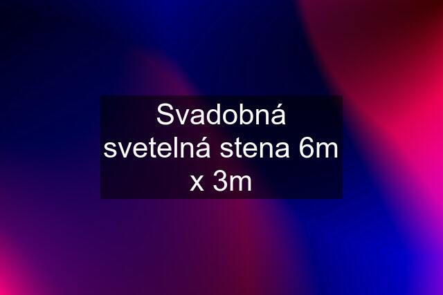 Svadobná svetelná stena 6m x 3m