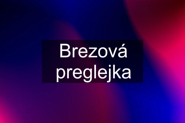 Brezová preglejka