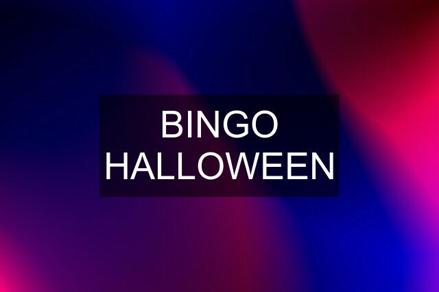 BINGO HALLOWEEN