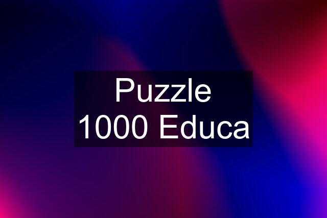 Puzzle 1000 Educa