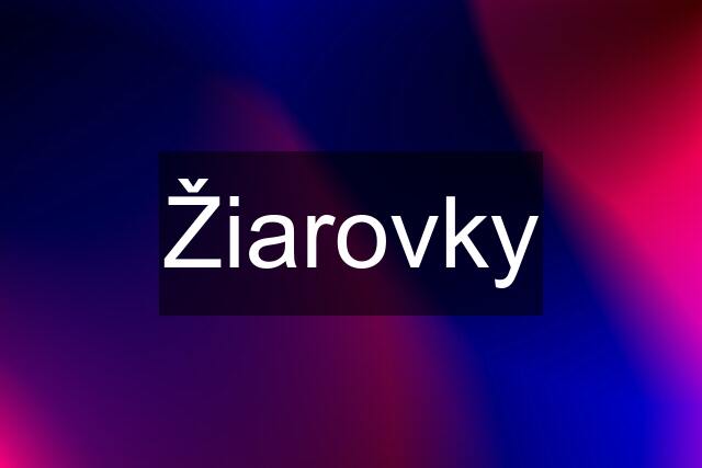 Žiarovky