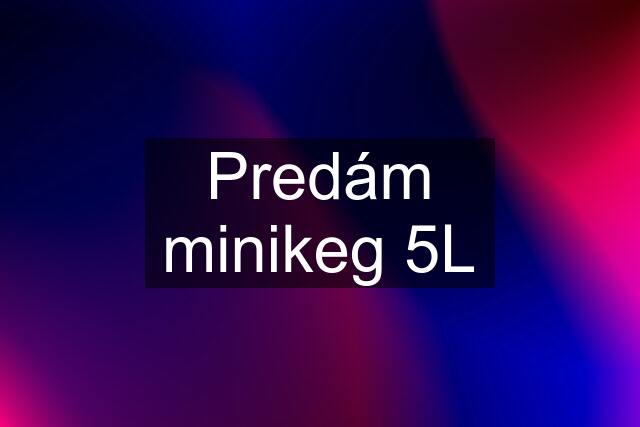 Predám minikeg 5L