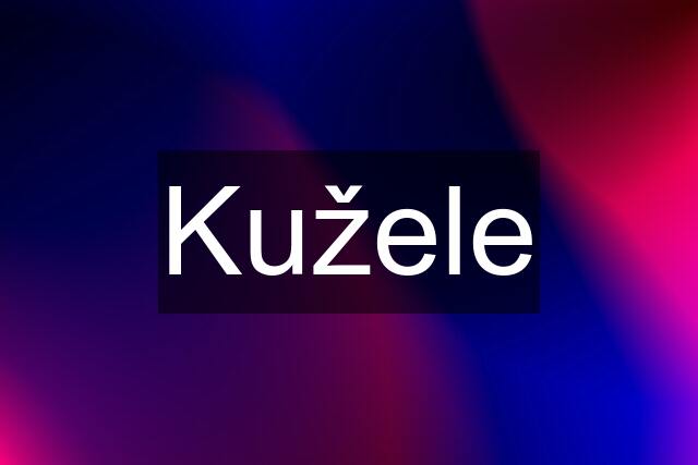 Kužele