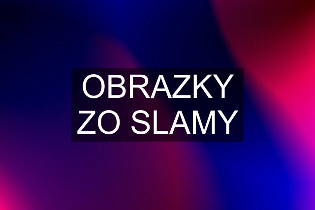 OBRAZKY ZO SLAMY