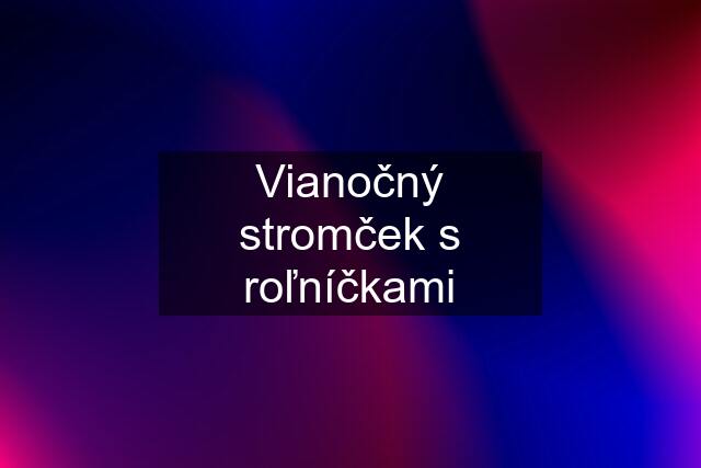 Vianočný stromček s roľníčkami