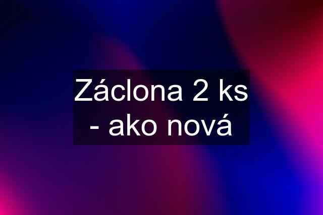 Záclona 2 ks - ako nová