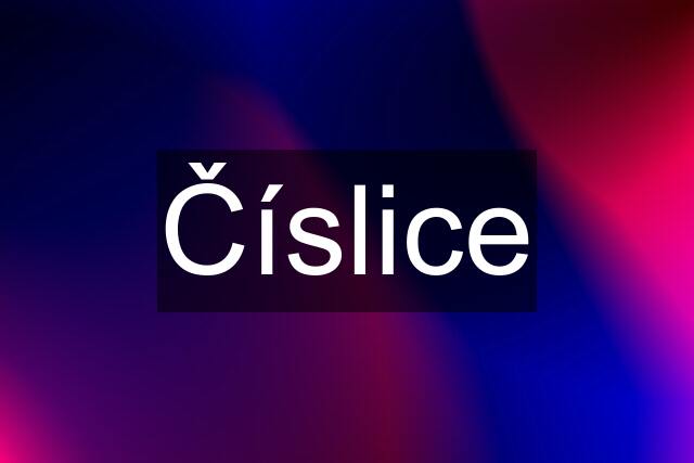 Číslice