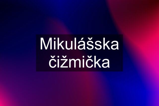 Mikulášska čižmička