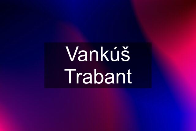 Vankúš Trabant