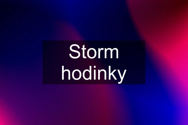 Storm hodinky