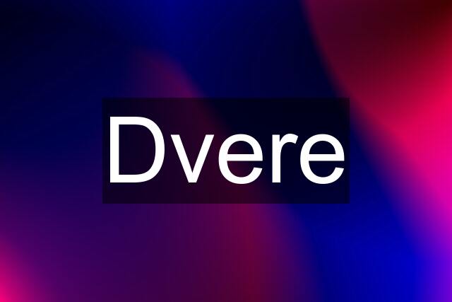 Dvere