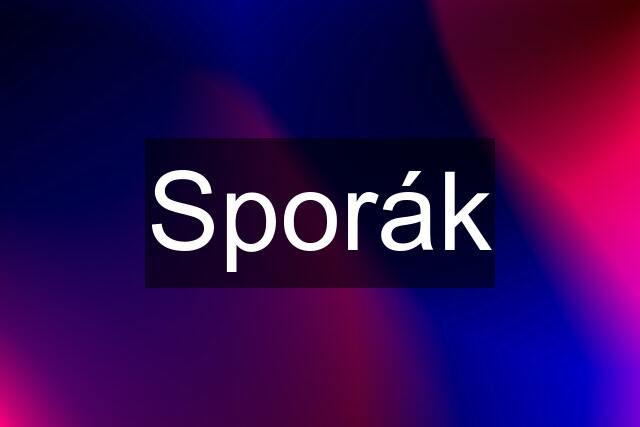 Sporák