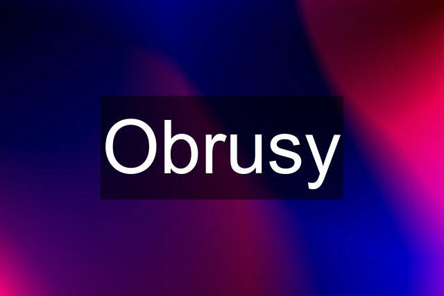 Obrusy