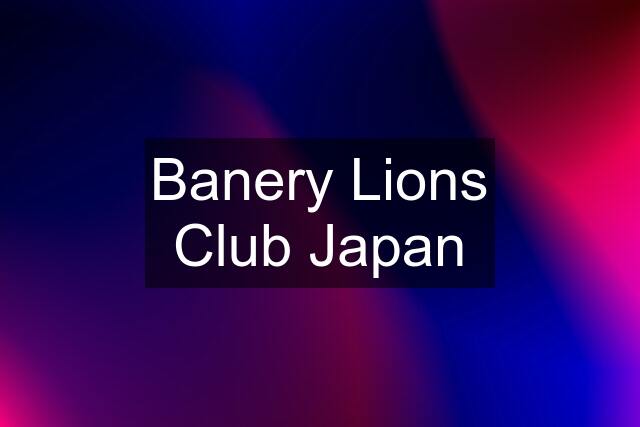 Banery Lions Club Japan