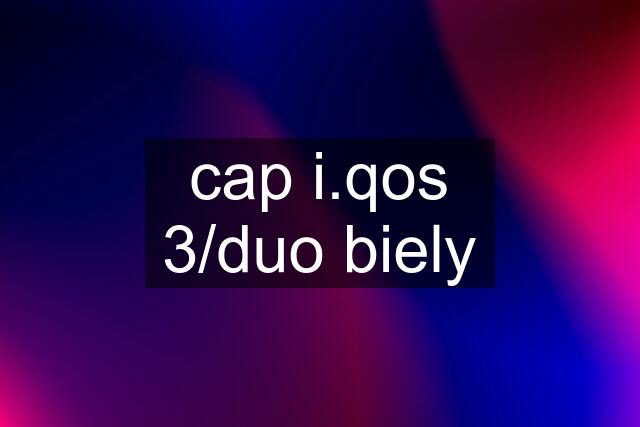 cap i.qos 3/duo biely