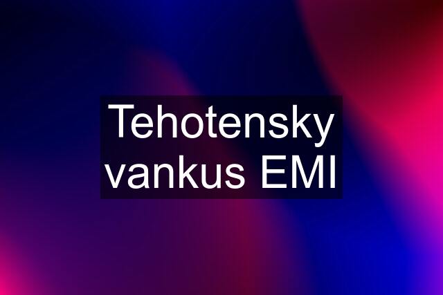 Tehotensky vankus EMI