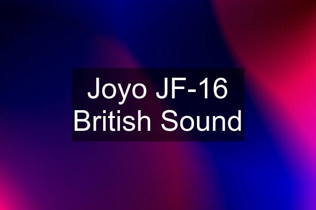 Joyo JF-16 British Sound