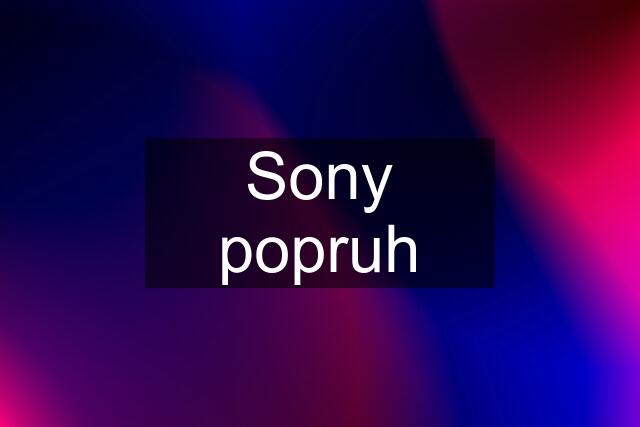 Sony popruh