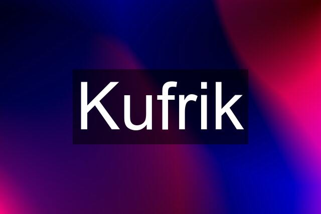 Kufrik