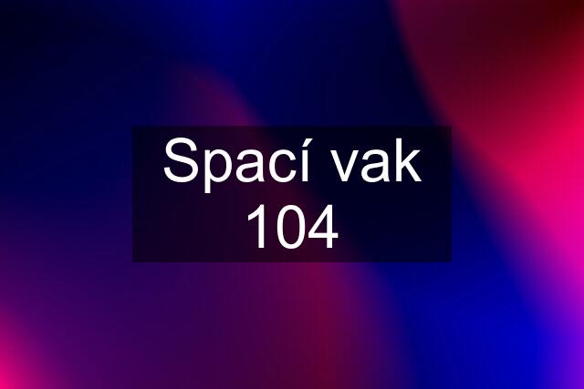 Spací vak 104