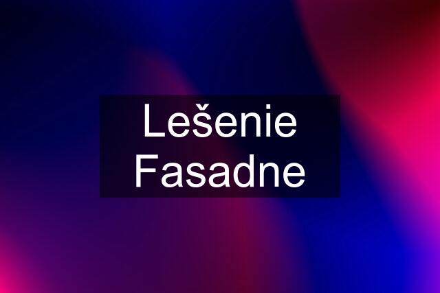 Lešenie Fasadne