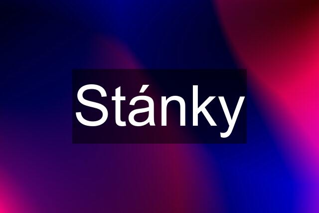 Stánky