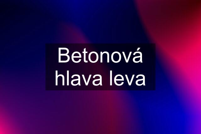 Betonová hlava leva