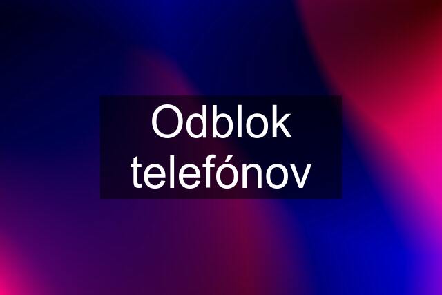 Odblok telefónov