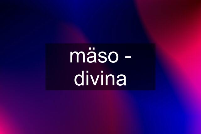 mäso - divina