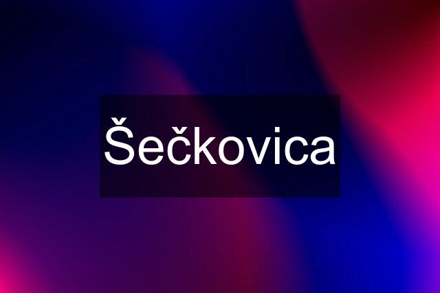 Šečkovica