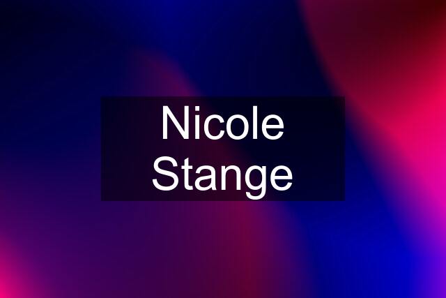 Nicole Stange