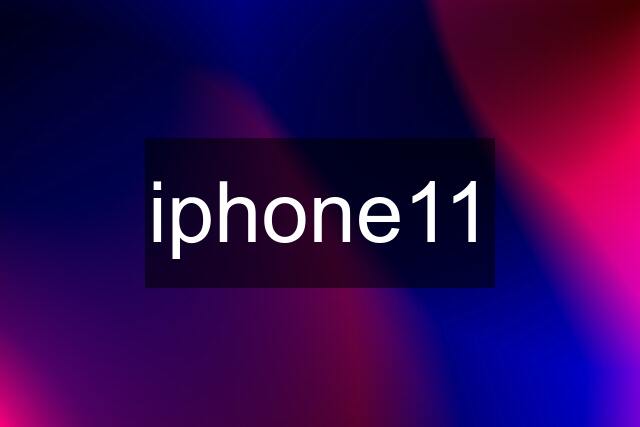 iphone11