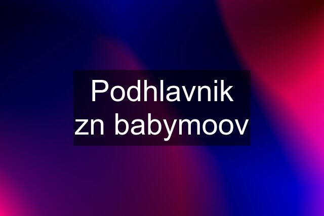 Podhlavnik zn babymoov