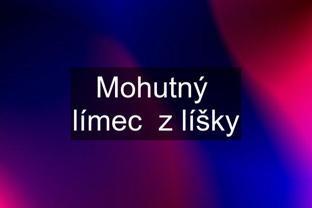 Mohutný  límec  z líšky