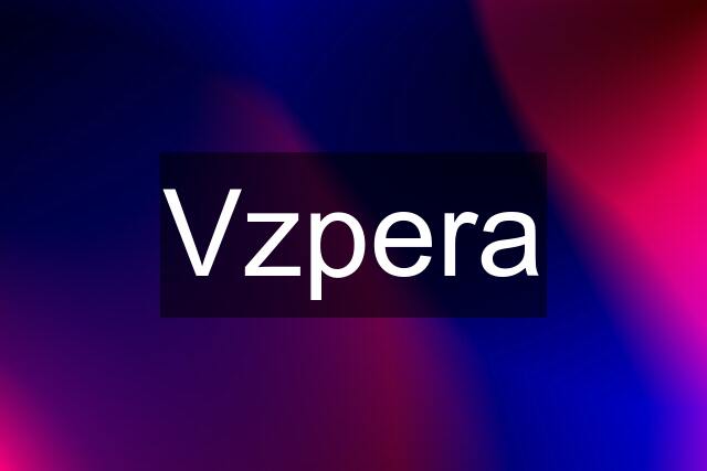 Vzpera