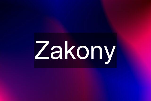 Zakony