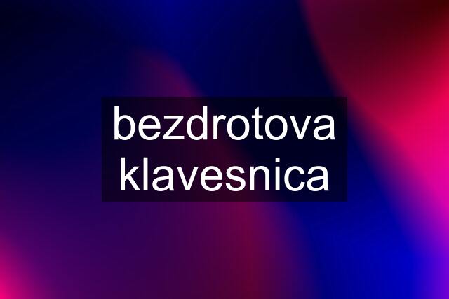 bezdrotova klavesnica