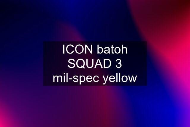 ICON batoh SQUAD 3 mil-spec yellow