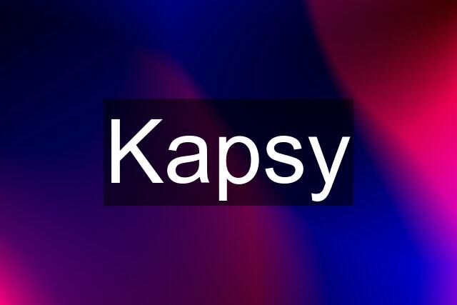 Kapsy